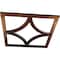 Ekena Millwork Statesman Architectural Grde PVC Pierced Ceiling Medallion, Antiqued Copper, 32"OD x 20 1/2"ID x 1"P CMPP32X32STACO - alternate 2